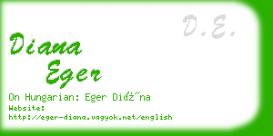 diana eger business card